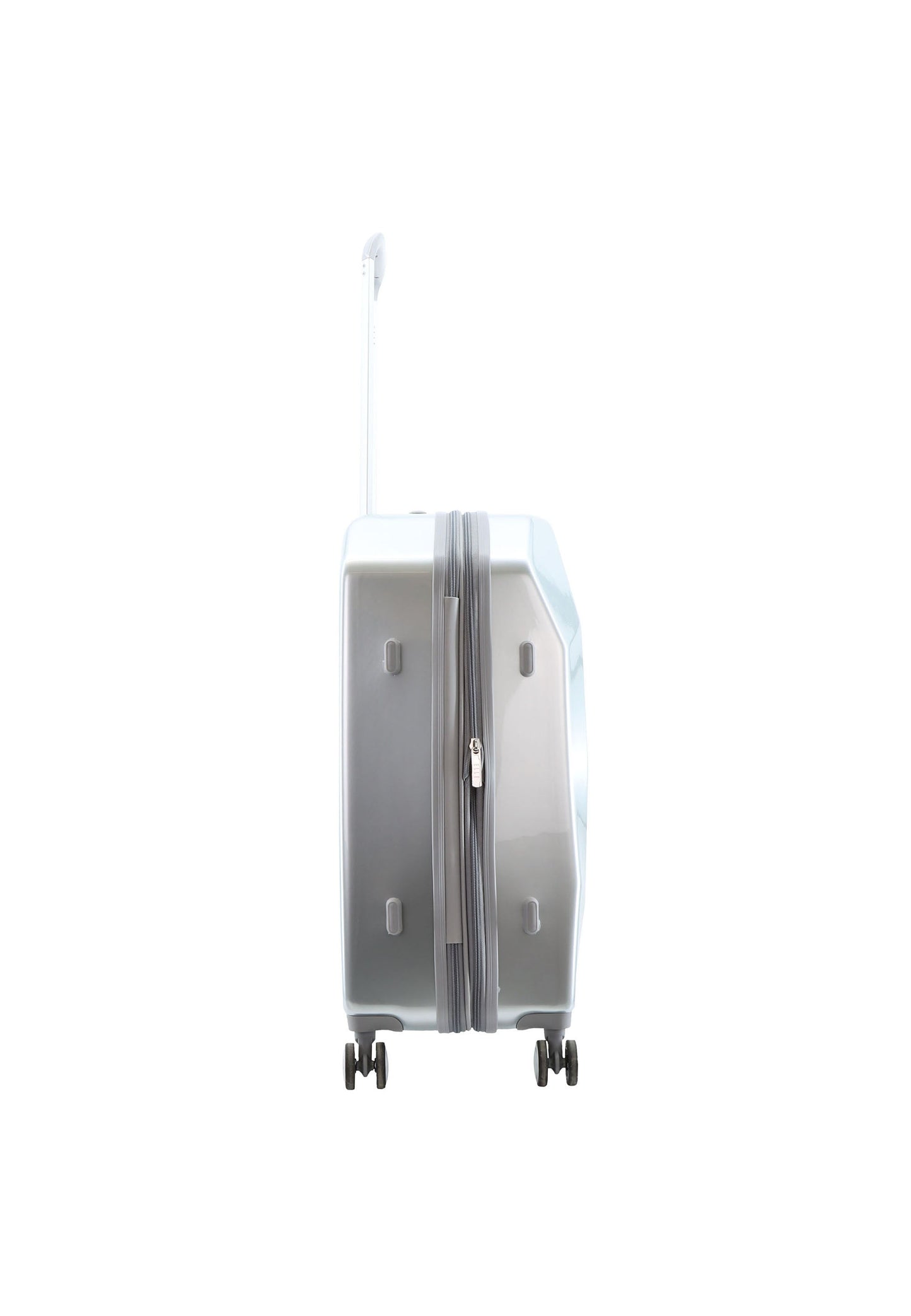ELLE Diamond Hartschalenkoffer / Trolley / Reisekoffer (Medium) Silber