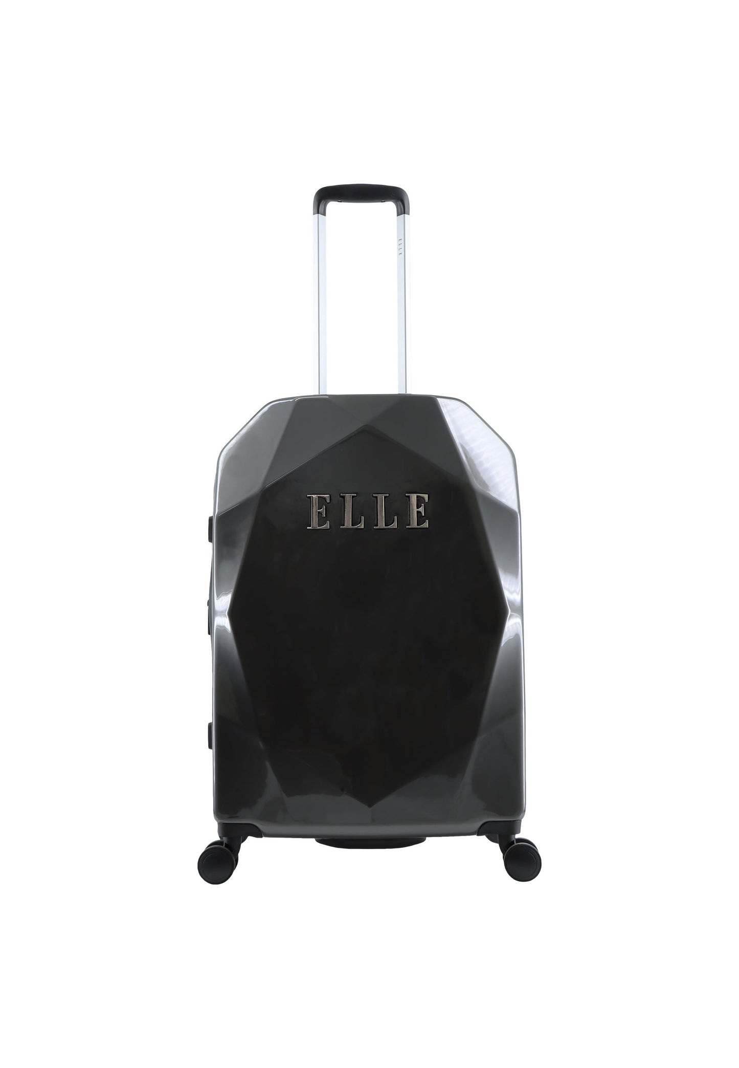 ELLE Diamond Hartschalenkoffer / Trolley / Reisekoffer (Medium) Anthrazit
