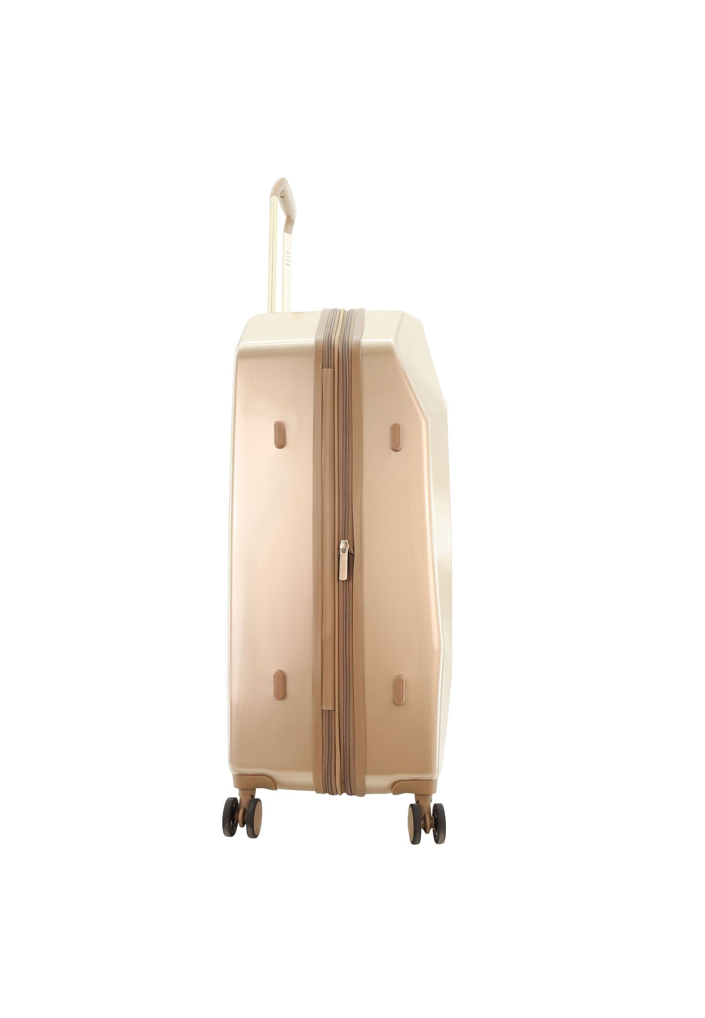 ELLE Diamond Hartschalenkoffer / Trolley / Reisekoffer (Large) Taupe