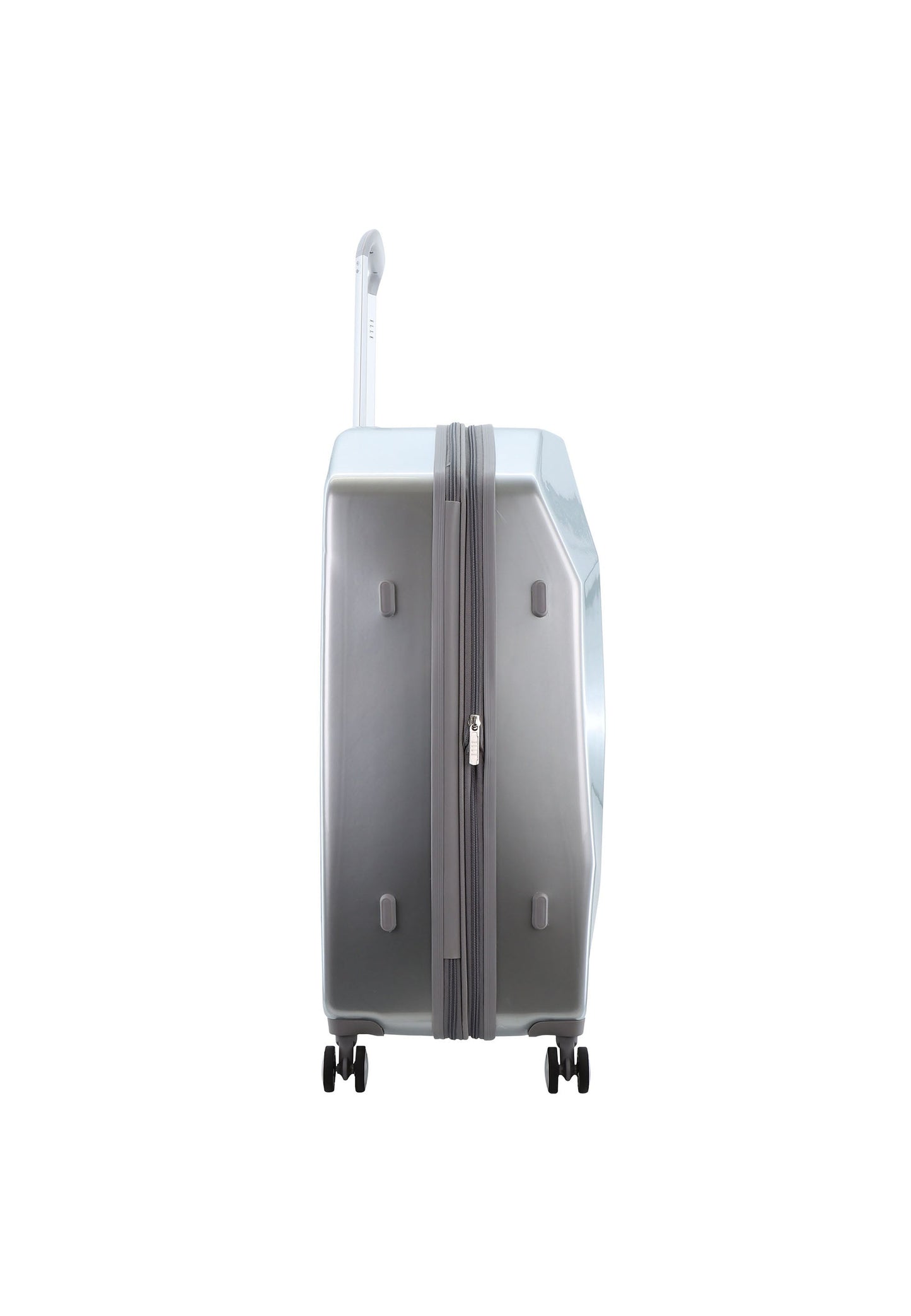 ELLE Diamond Hartschalenkoffer / Trolley / Reisekoffer (Large) Silber
