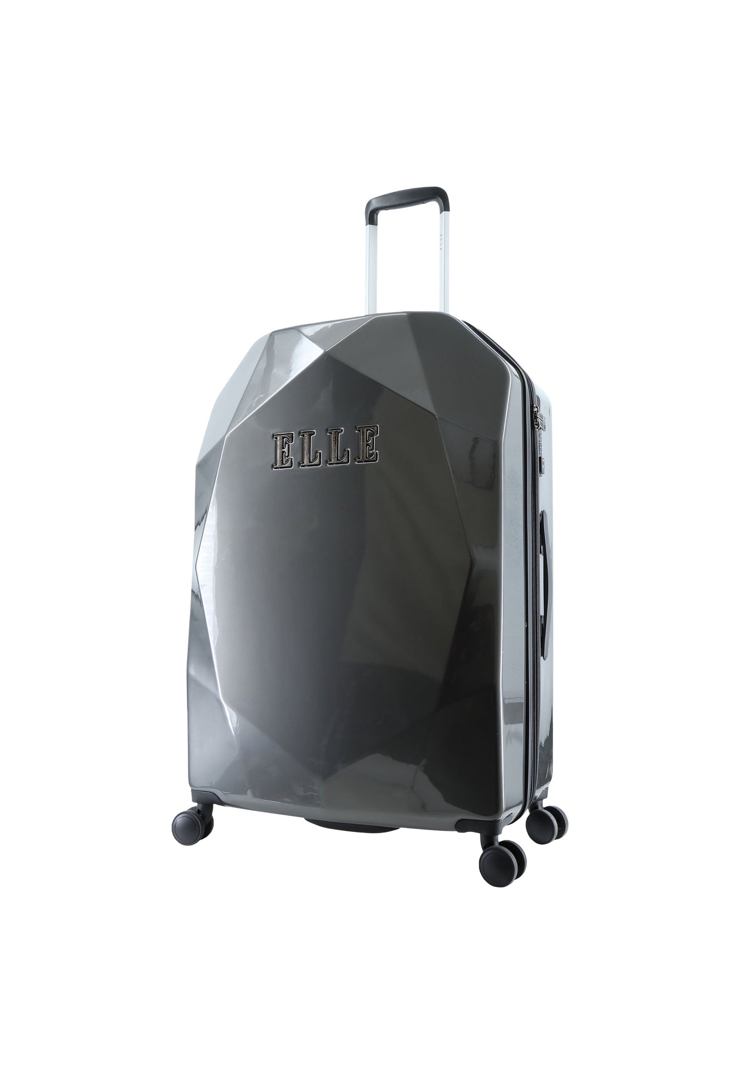 ELLE Diamond Hartschalenkoffer / Trolley / Reisekoffer (Large) Anthrazit