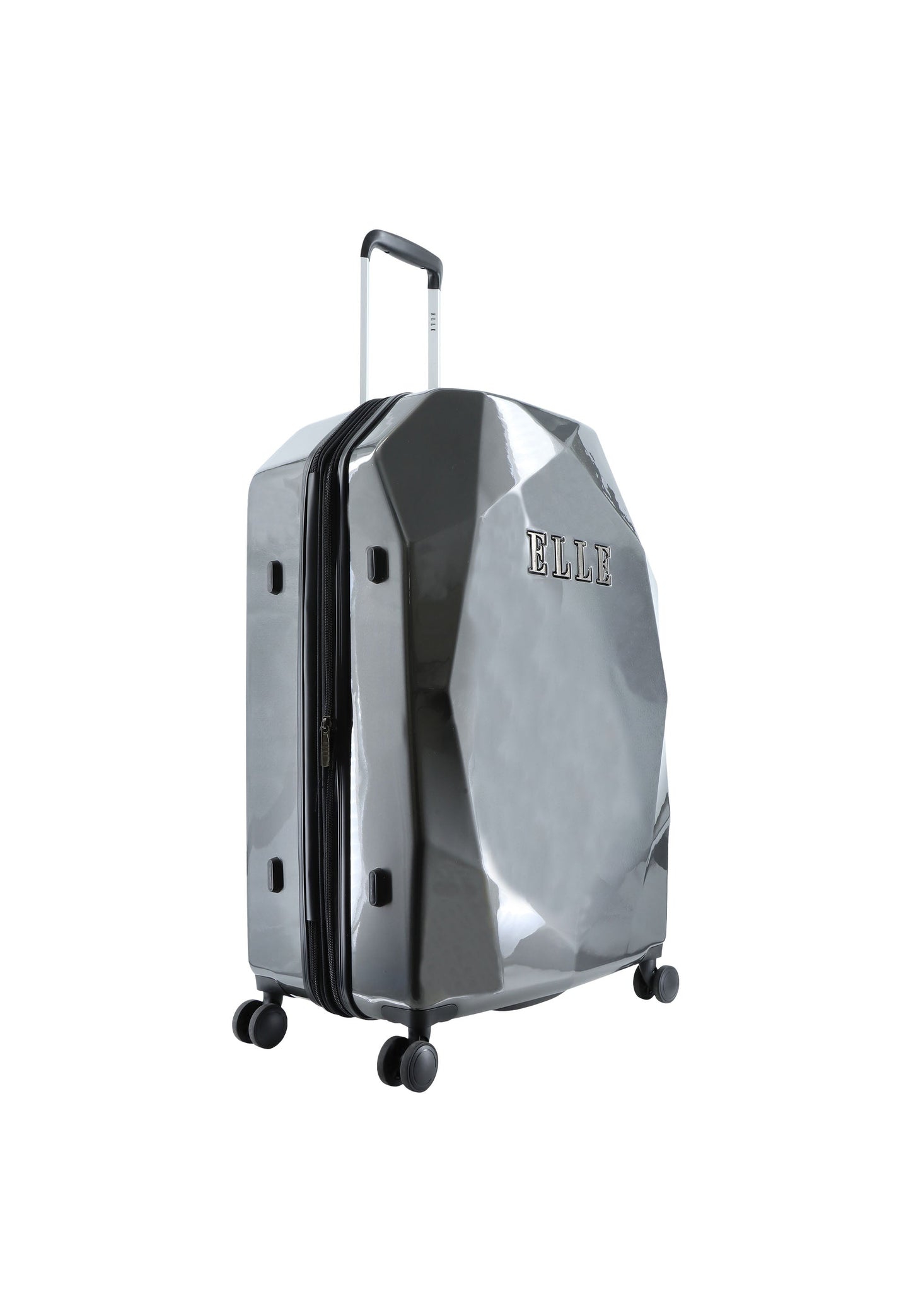 ELLE Diamond Hartschalenkoffer / Trolley / Reisekoffer (Large) Anthrazit