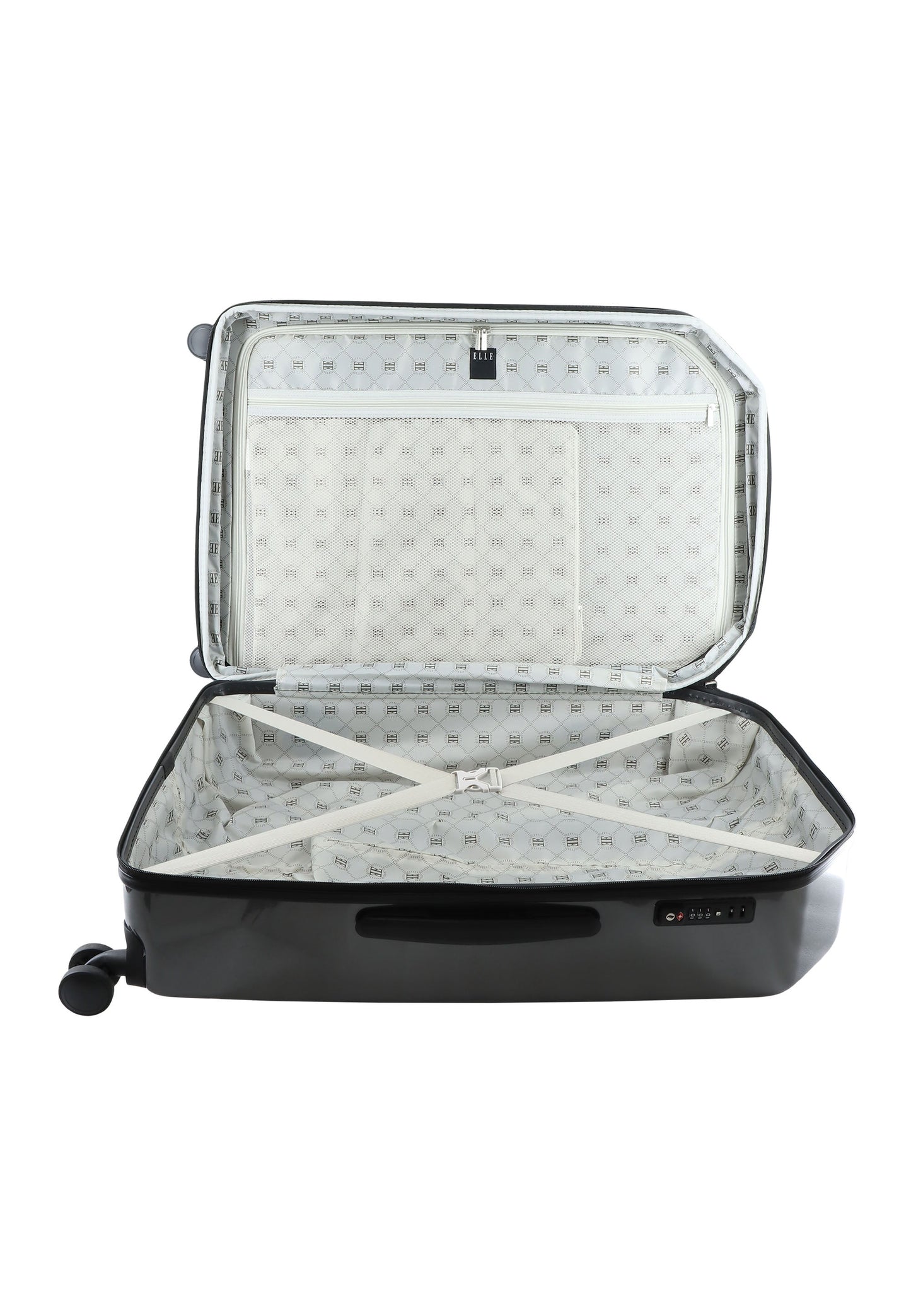 ELLE Diamond Hartschalenkoffer / Trolley / Reisekoffer (Large) Anthrazit