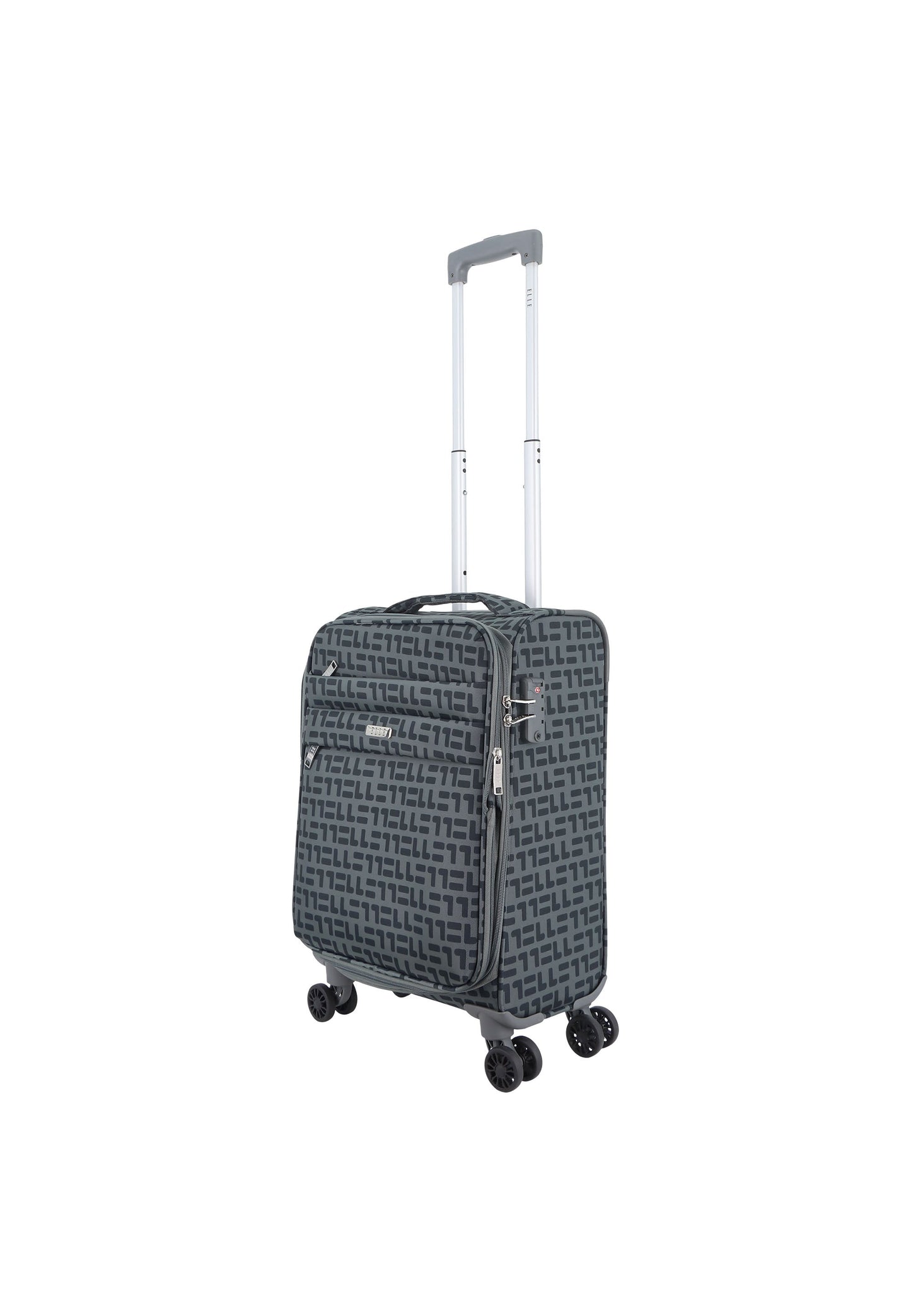 ELLE Couture Handgepäck Weichschalenkoffer / Trolley / Reisekoffer (Small) Grau