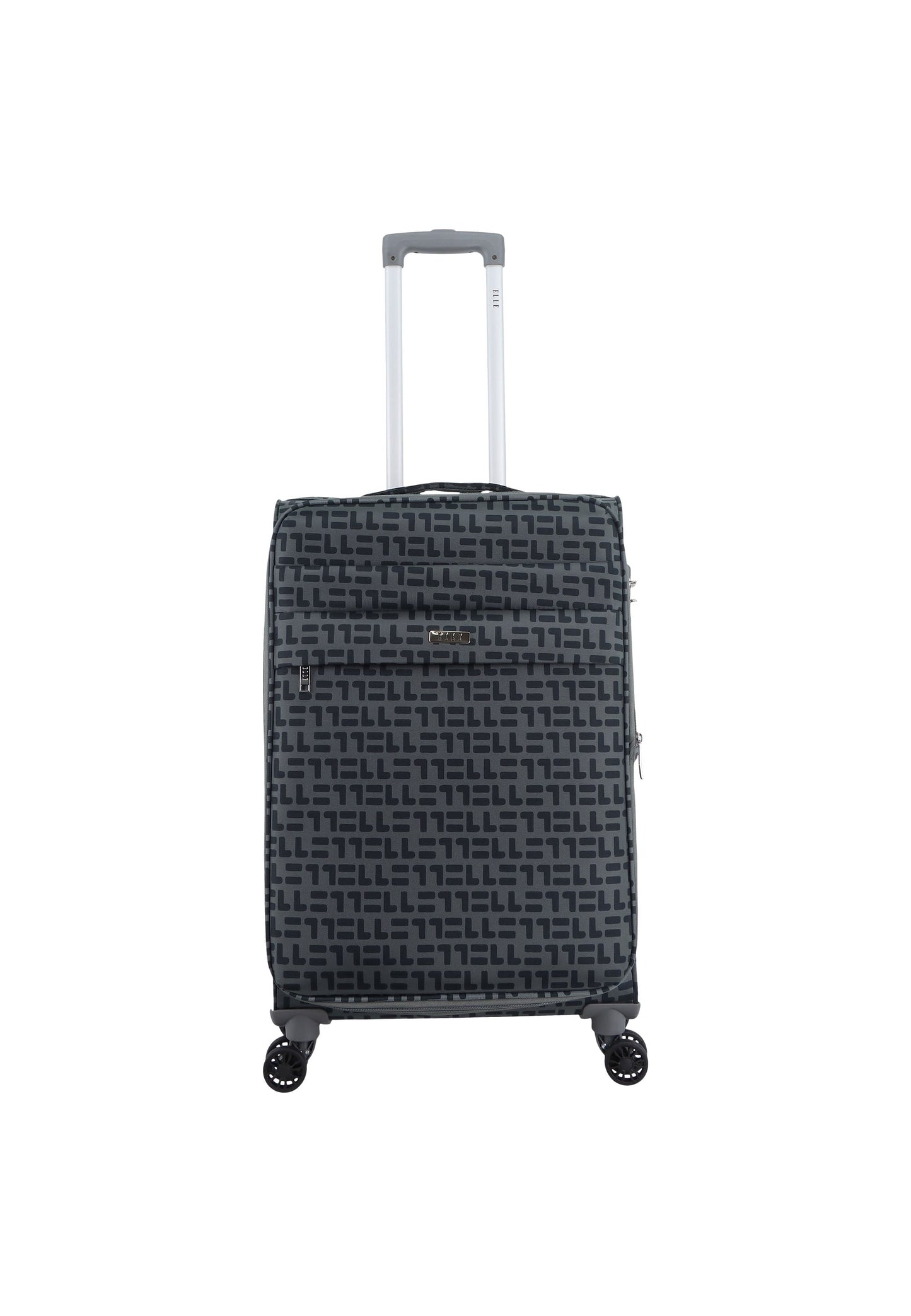 ELLE Couture Weichschalen-Kofferset / Trolley-Set / Reisekofferset (S/M/L) Grau