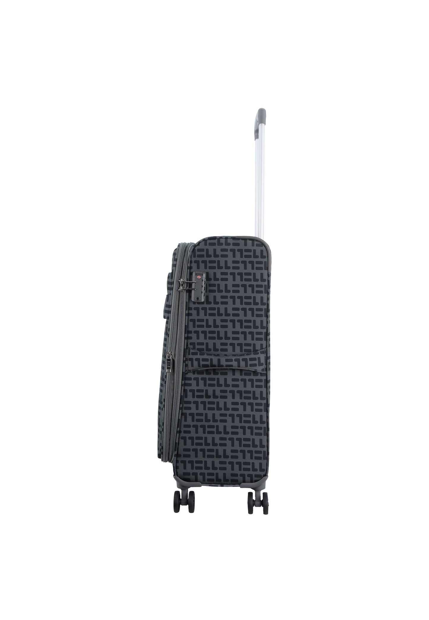 ELLE Couture Weichschalenkoffer / Trolley / Reisekoffer (Medium) Grau