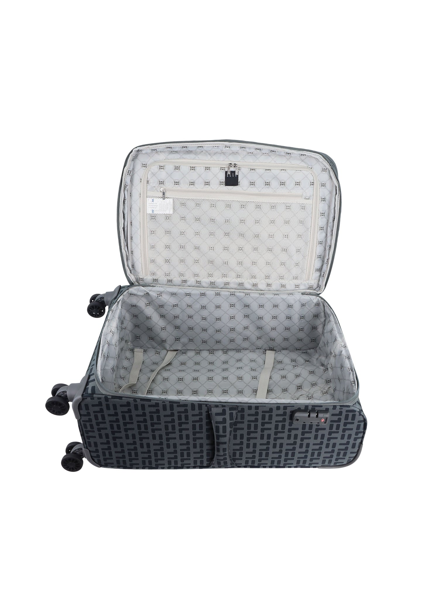 ELLE Couture Weichschalenkoffer / Trolley / Reisekoffer (Medium) Grau