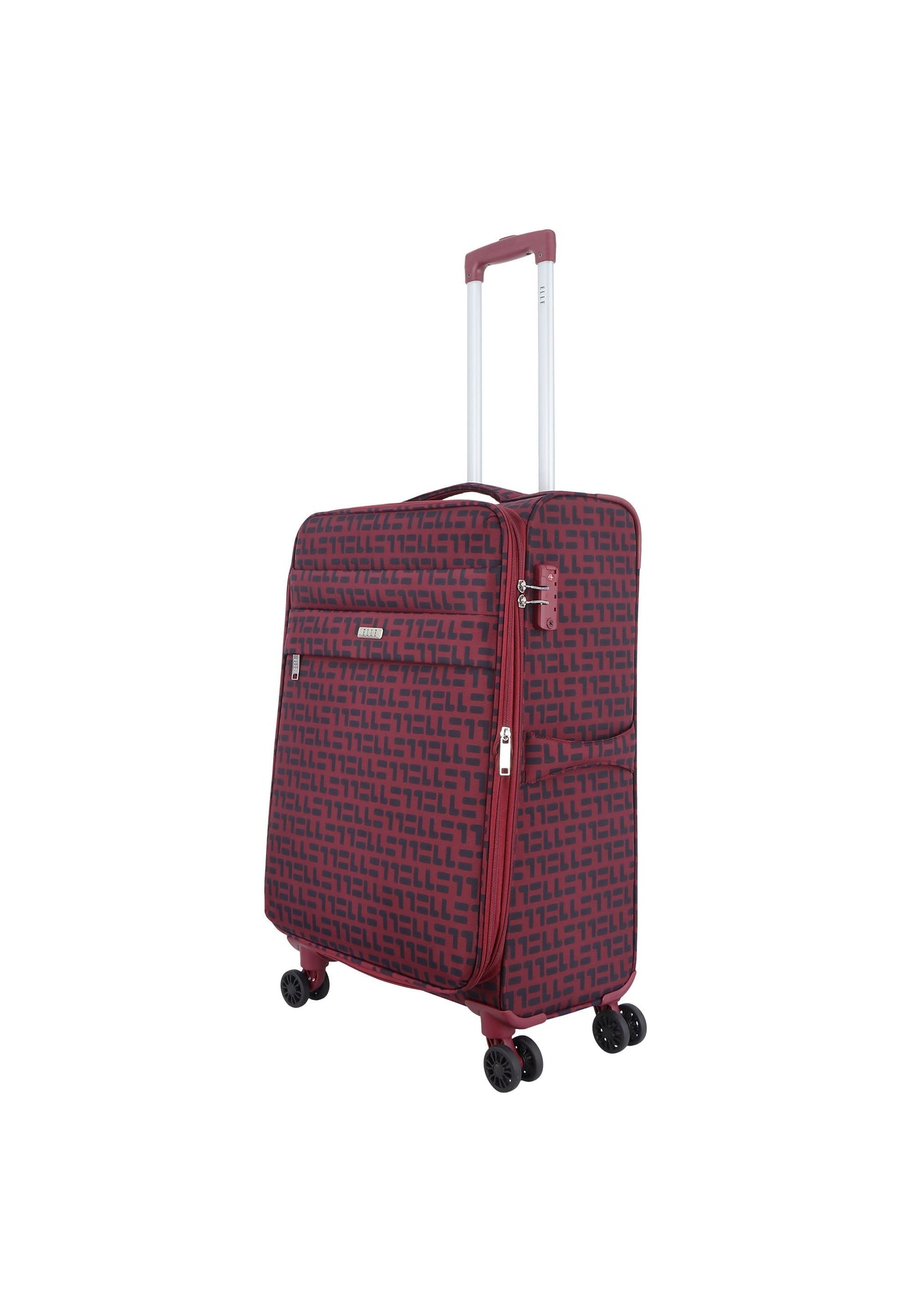 ELLE Couture Weichschalenkoffer / Trolley / Reisekoffer (Medium) Rot