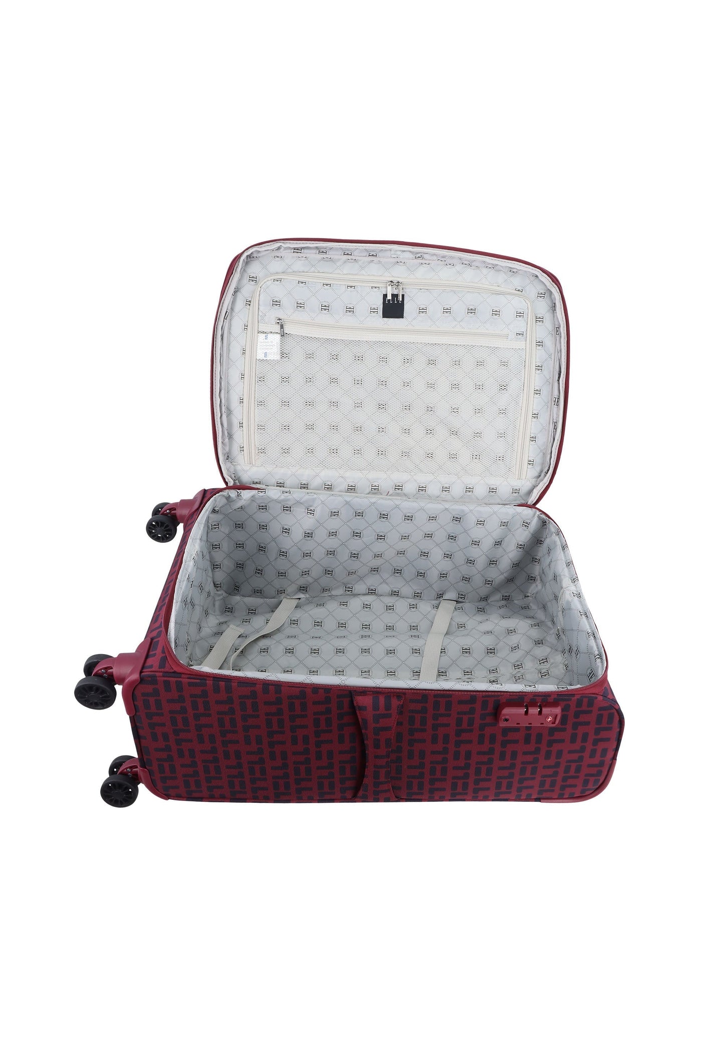 ELLE Couture Weichschalenkoffer / Trolley / Reisekoffer (Medium) Rot