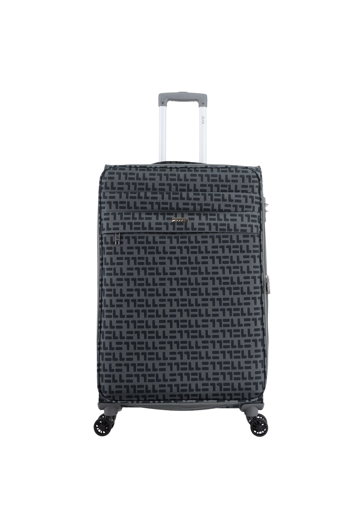 ELLE Couture Weichschalen-Kofferset / Trolley-Set / Reisekofferset (S/M/L) Grau