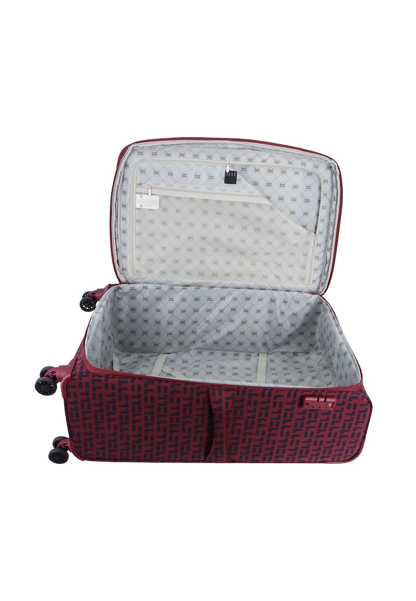 ELLE Couture Weichschalenkoffer / Trolley / Reisekoffer (Large) Rot