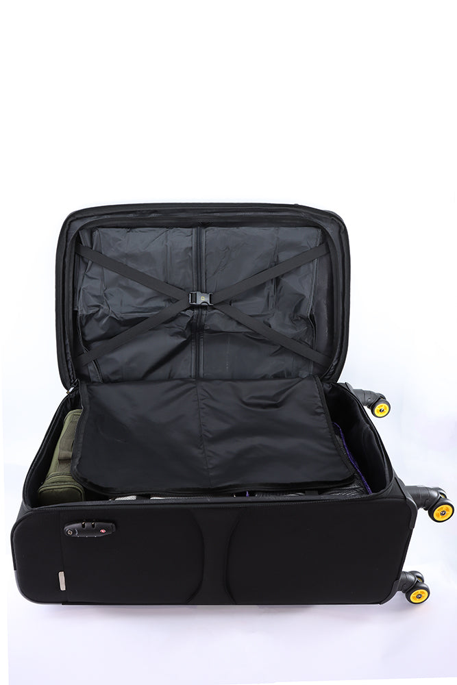 National Geographic Passage Stoffkoffer Weichschalenkoffer / Trolley / Reisekoffer - 71.5 cm - (Large) Schwarz