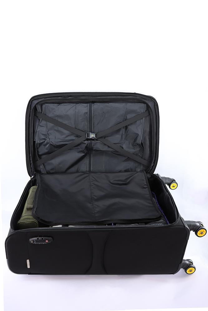 National Geographic Passage Stoff-Kofferset / Trolley-Set / Reisekofferset - (S/M/L) Schwarz