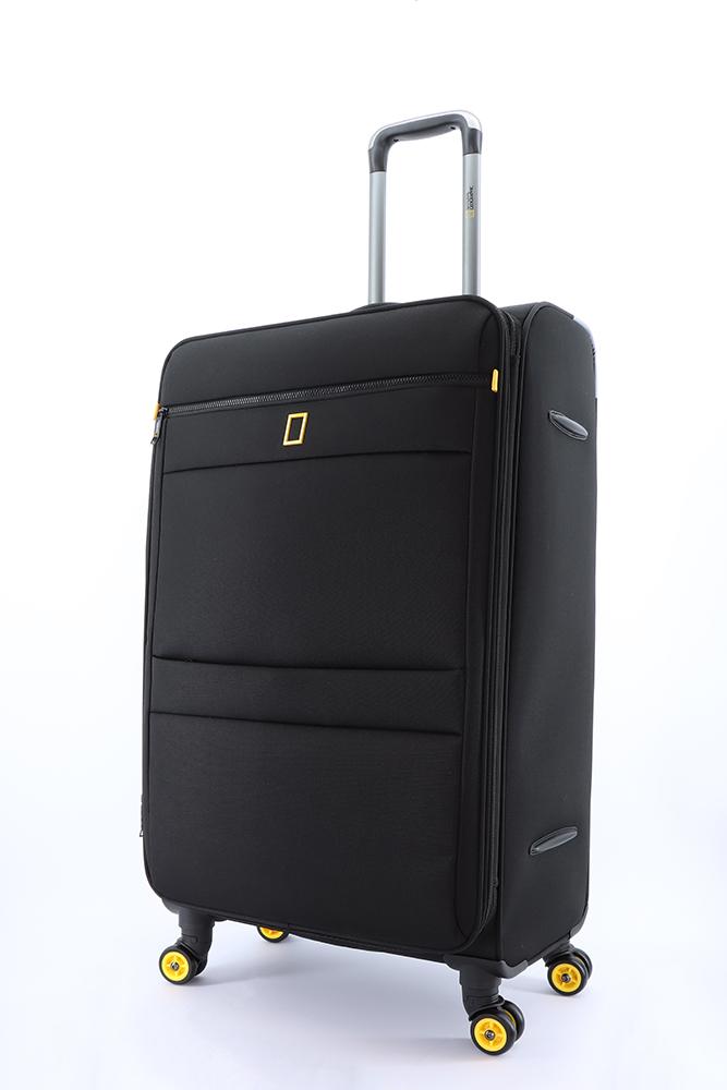 National Geographic Passage Stoff-Kofferset / Trolley-Set / Reisekofferset - (S/M/L) Schwarz