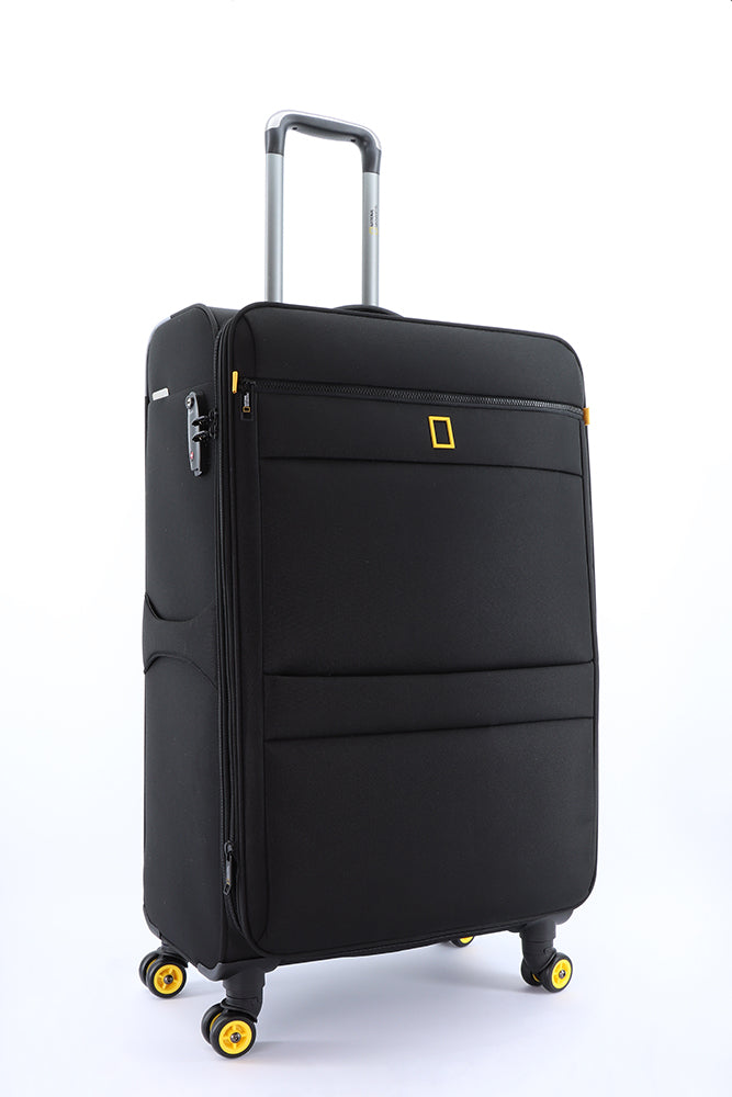 National Geographic Passage Stoffkoffer Weichschalenkoffer / Trolley / Reisekoffer - 71.5 cm - (Large) Schwarz