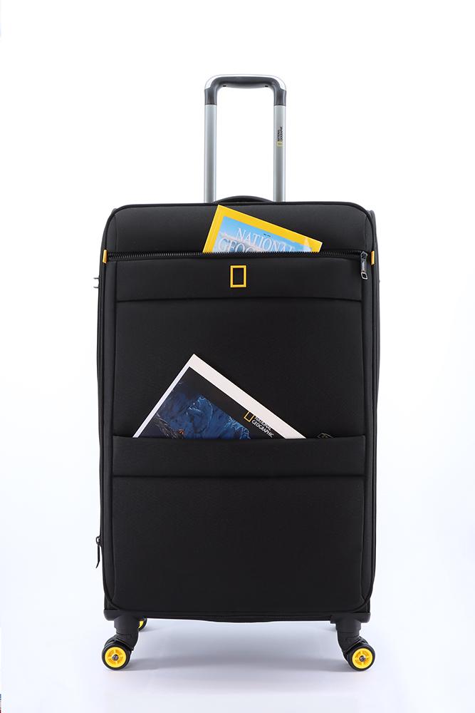 National Geographic Passage Stoff-Kofferset / Trolley-Set / Reisekofferset - (S/M/L) Schwarz
