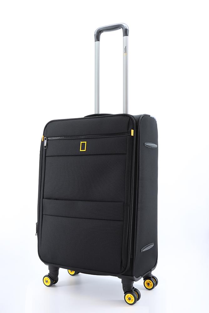 National Geographic Passage Stoff-Kofferset / Trolley-Set / Reisekofferset - (S/M/L) Schwarz