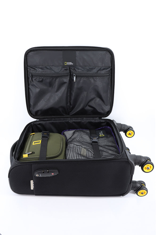 National Geographic - Passage Handgepäck Weichschalenkoffer / Trolley / Reisekoffer - 55 cm - (Small) Passage - Schwarz