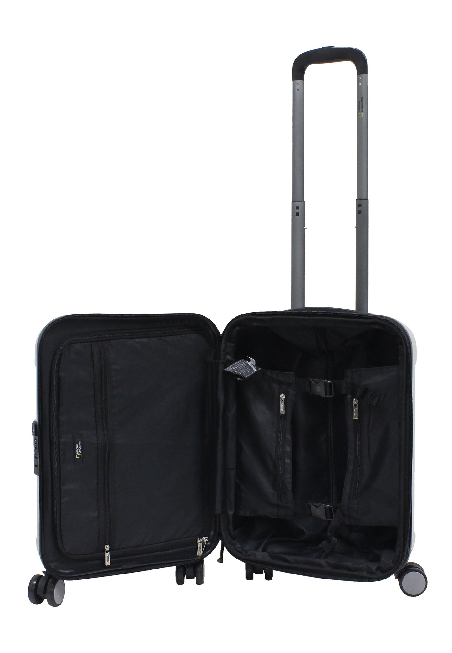 National Geographic - Canyon Handgepäck Hartschalenkoffer / Trolley / Reisekoffer - 55 cm - (Small) - Silber