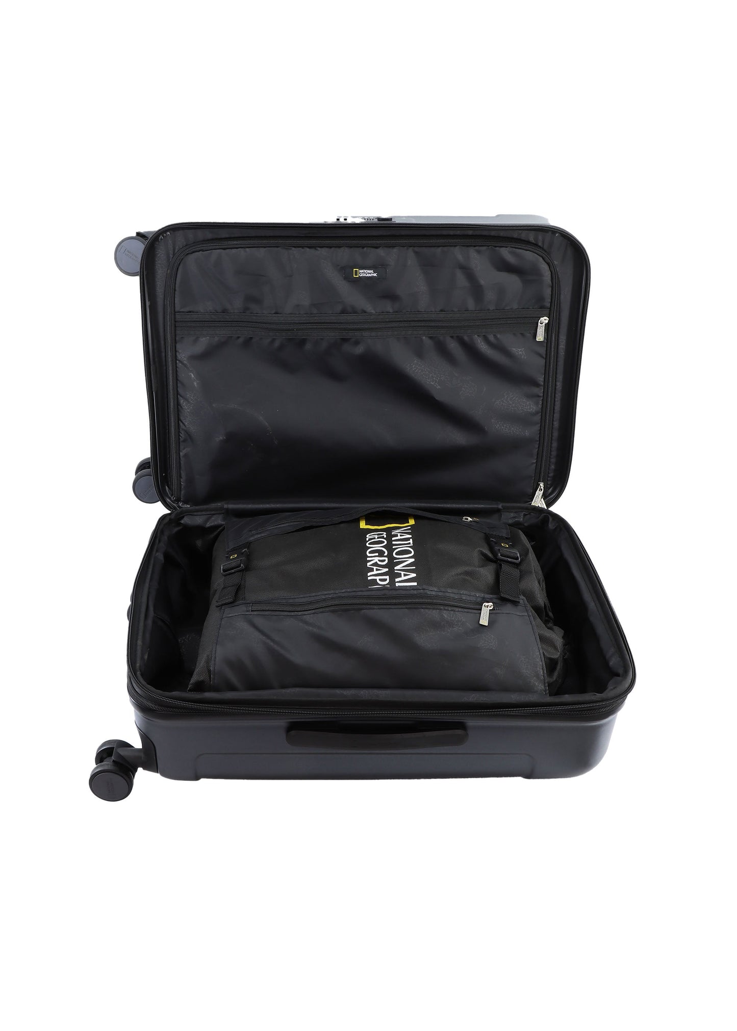 National Geographic - Canyon Hartschalenkoffer / Trolley / Reisekoffer - 67 cm - (Medium) - Schwarz