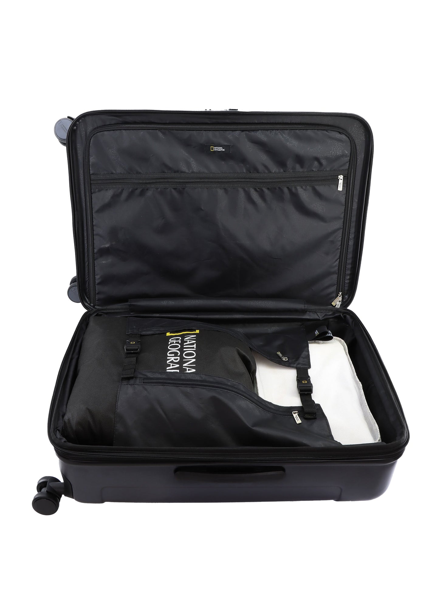 National Geographic - Canyon Hartschalenkoffer / Trolley / Reisekoffer - 77 cm - (Large) - Schwarz