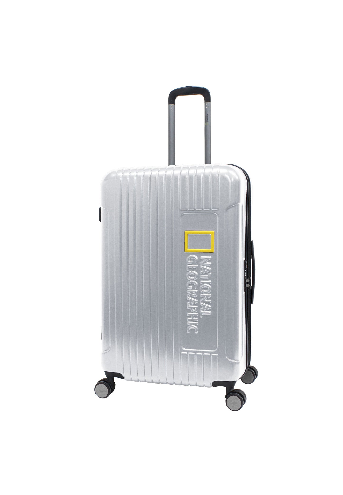 National Geographic - Canyon Hartschalenkoffer / Trolley / Reisekoffer - 77 cm - (Large) - Silber