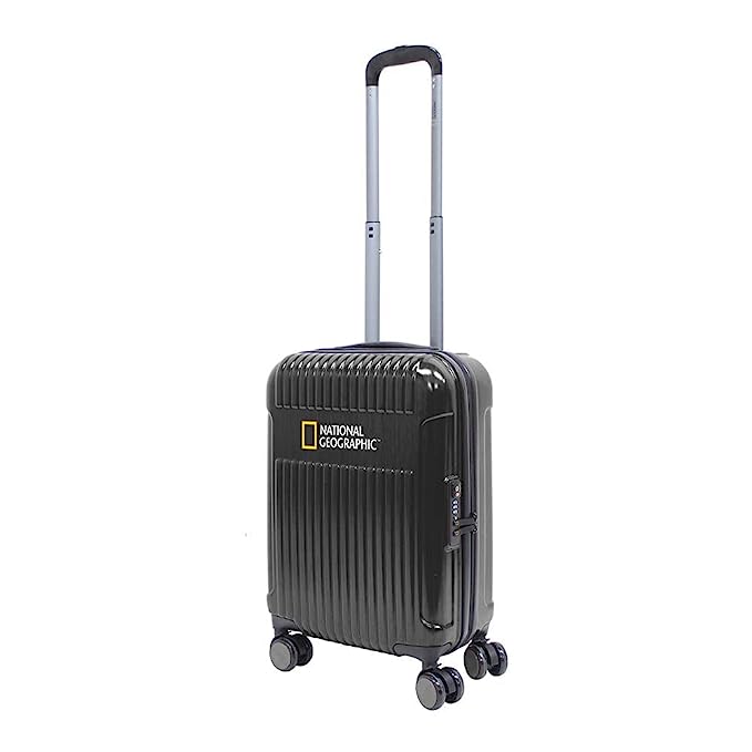 National Geographic - Transit Handgepäck Hartschalenkoffer / Trolley / Reisekoffer - 55cm - (Small) Schwarz