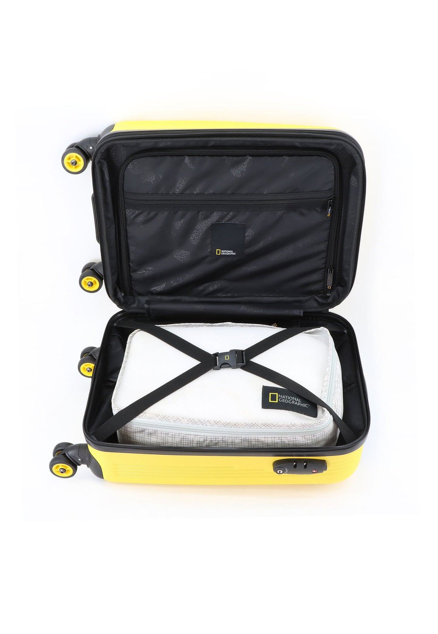National Geographic - Aerodrome Handgepäck Hartschalenkoffer / Trolley / Reisekoffer - 54 cm - (Small) - Gelb