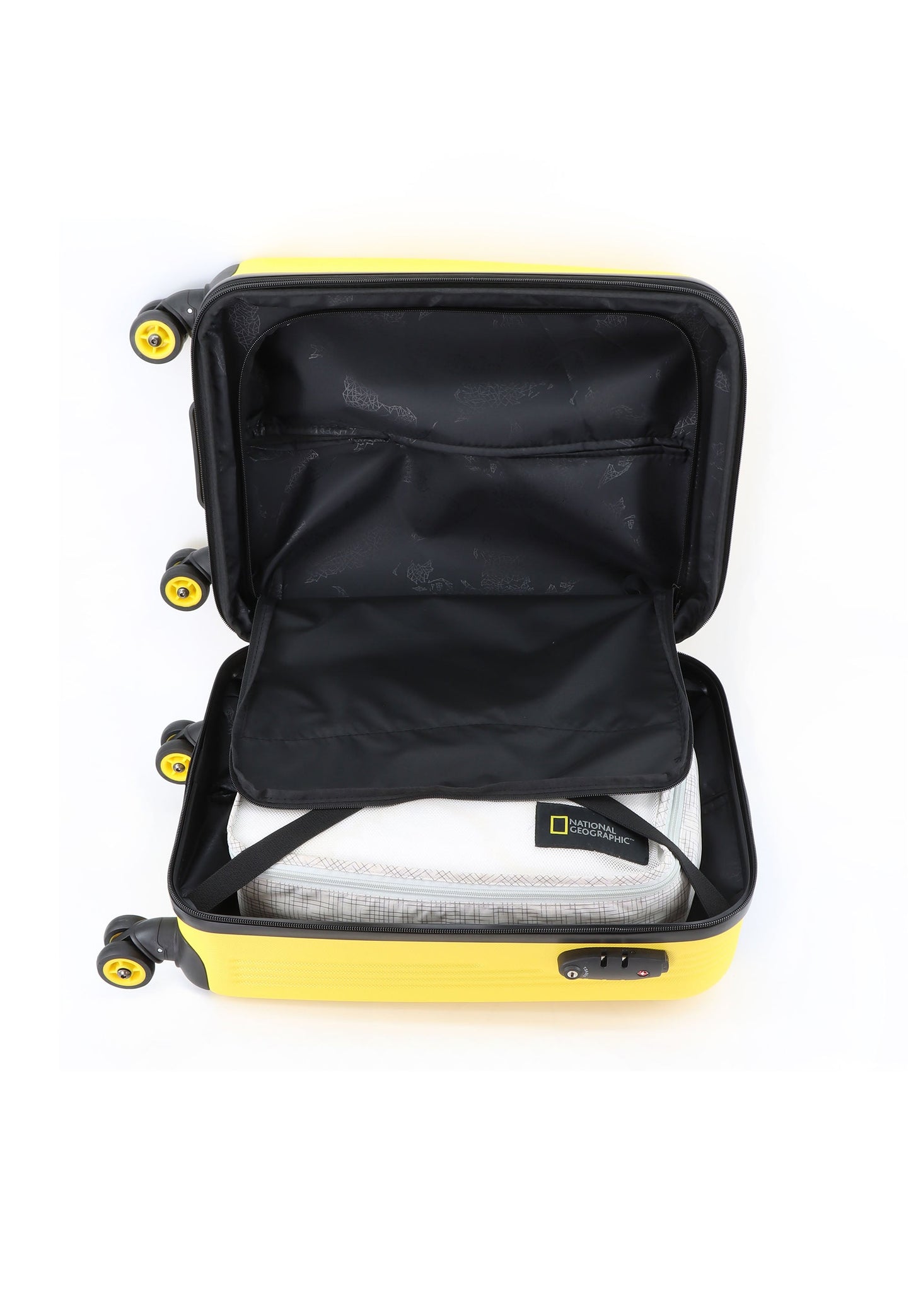 National Geographic - Aerodrome Handgepäck Hartschalenkoffer / Trolley / Reisekoffer - 54 cm - (Small) - Gelb