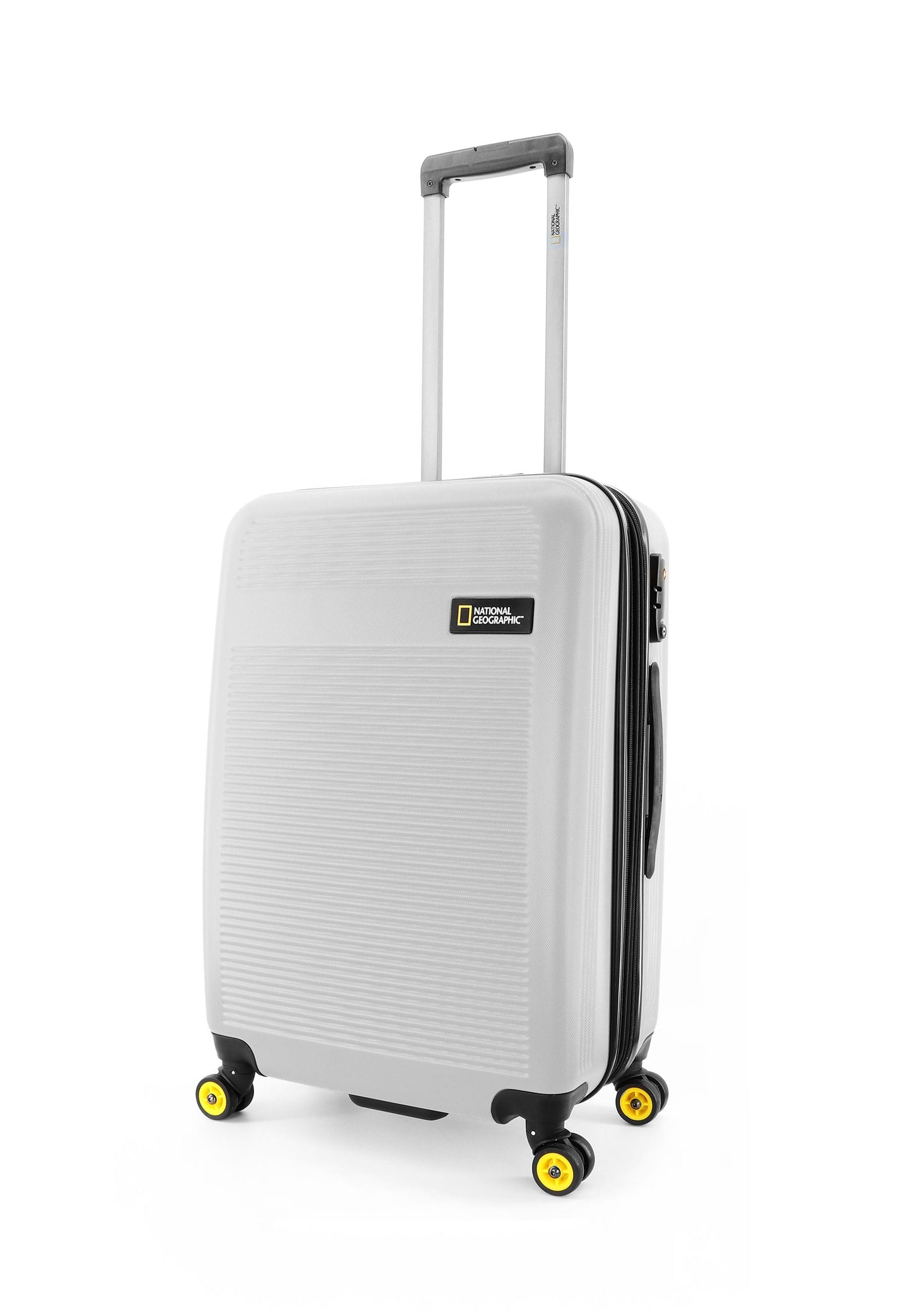 National Geographic - Aerodrome Hartschalenkoffer / Trolley / Reisekoffer - 67 cm - (Medium) - Silber