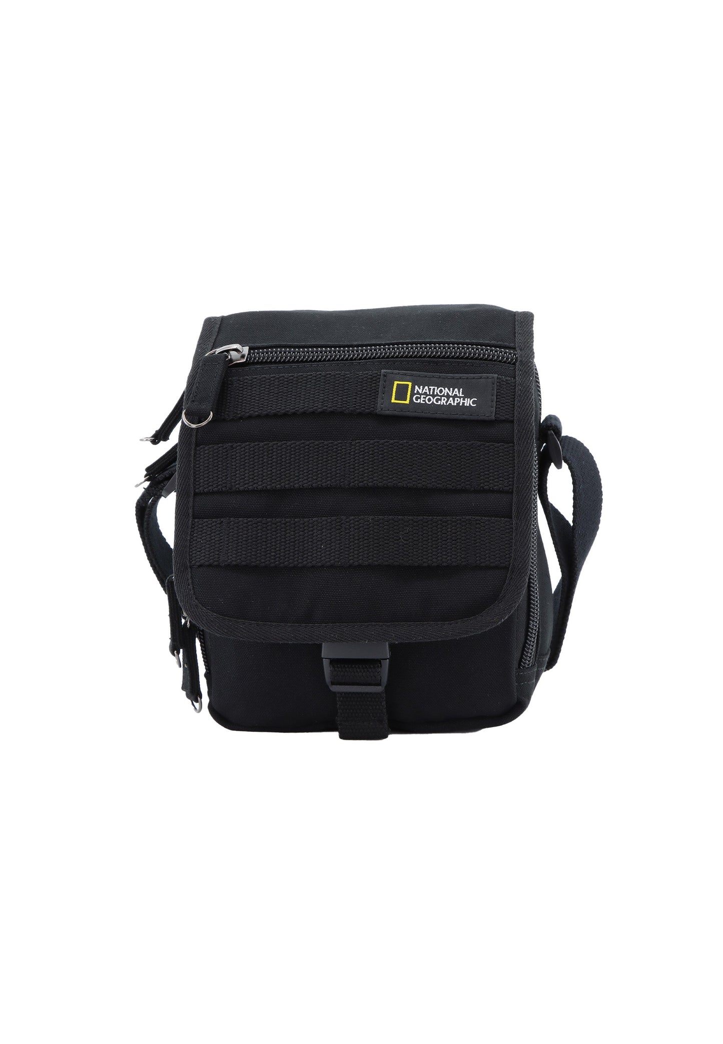 National Geographic - Milestone Schultertasche / Umhängetasche mit Klappe - Schwarz