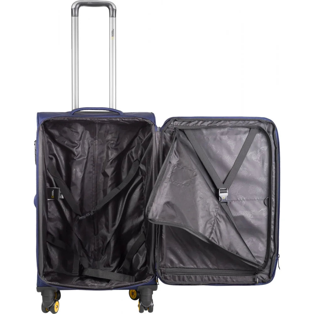 National Geographic Passage Stoffkoffer Weichschalenkoffer / Trolley / Reisekoffer - 60 cm - (Medium) Blau