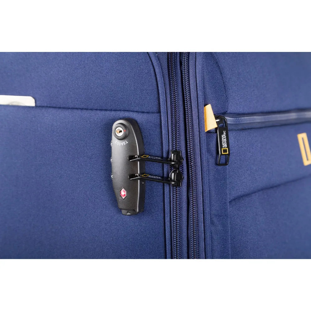 National Geographic Passage Stoffkoffer Weichschalenkoffer / Trolley / Reisekoffer - 60 cm - (Medium) Blau