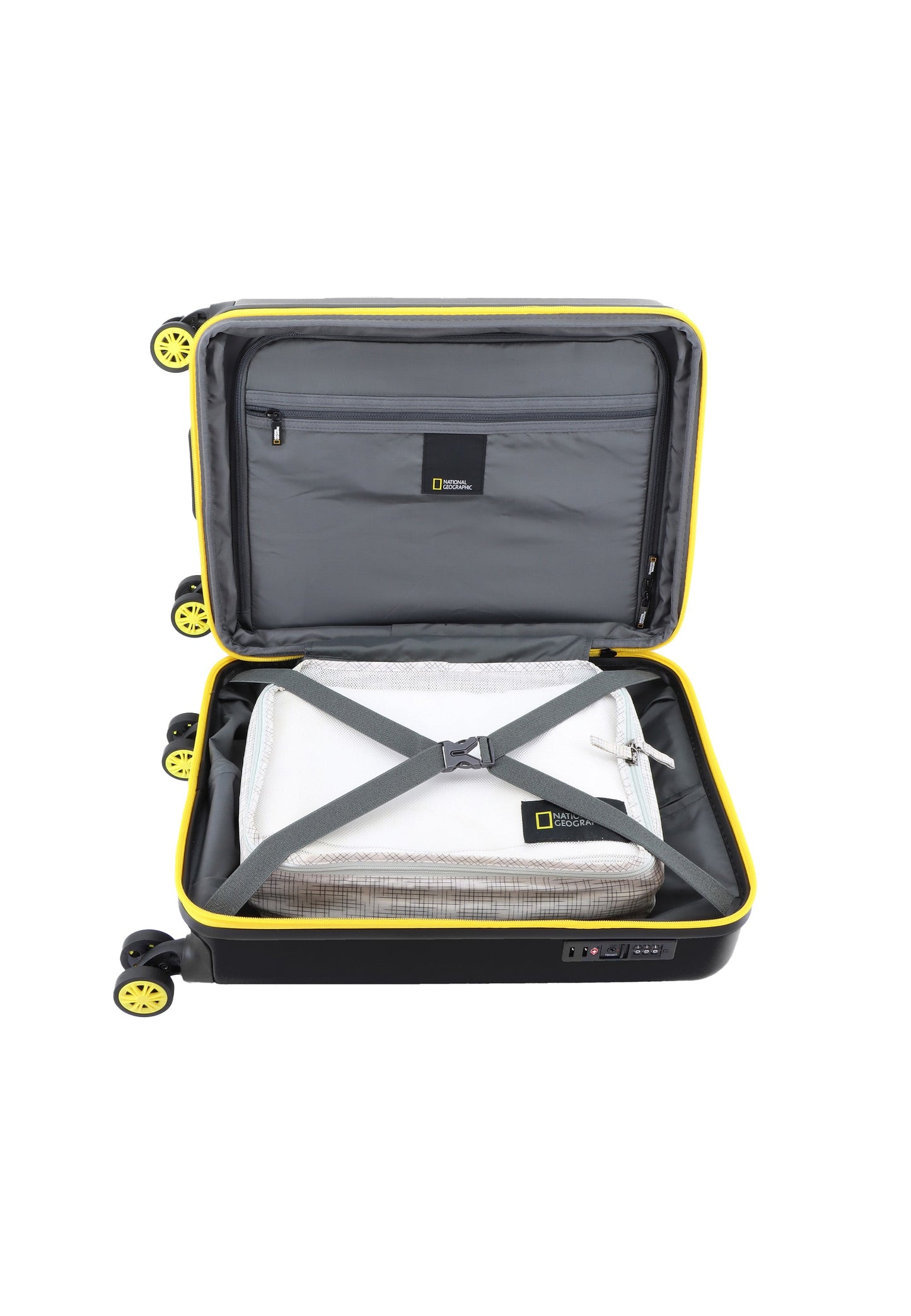 National Geographic - Globe | Handgepäck Hartschalenkoffer / Trolley / Reisekoffer - 55 cm - (Small) Schwarz
