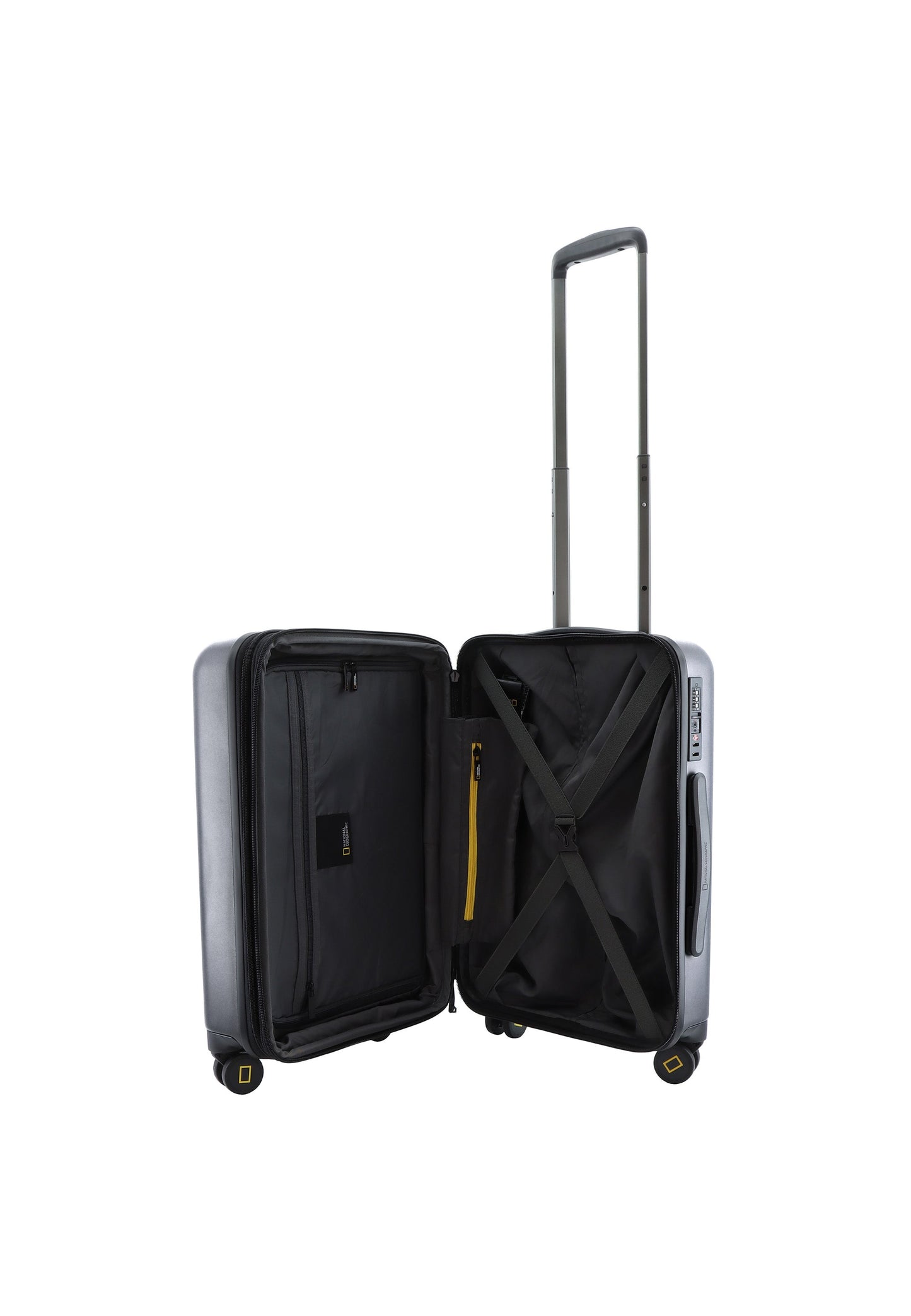 National Geographic Cruise Handgepäck Hartschalenkoffer / Trolley / Reisekoffer - 55 cm - (Small) Schwarz