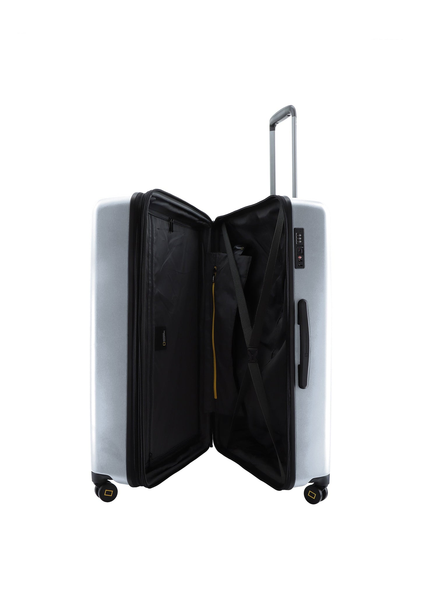 National Geographic Cruise Hartschalenkoffer / Trolley / Reisekoffer - 78 cm - (Large) Silber