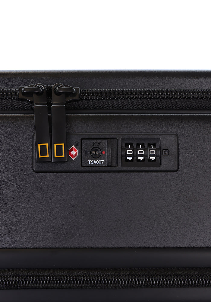 National Geographic - Lodge Handgepäck Hartschalenkoffer / Trolley / Reisekoffer - 55 cm - (Small) - Schwarz