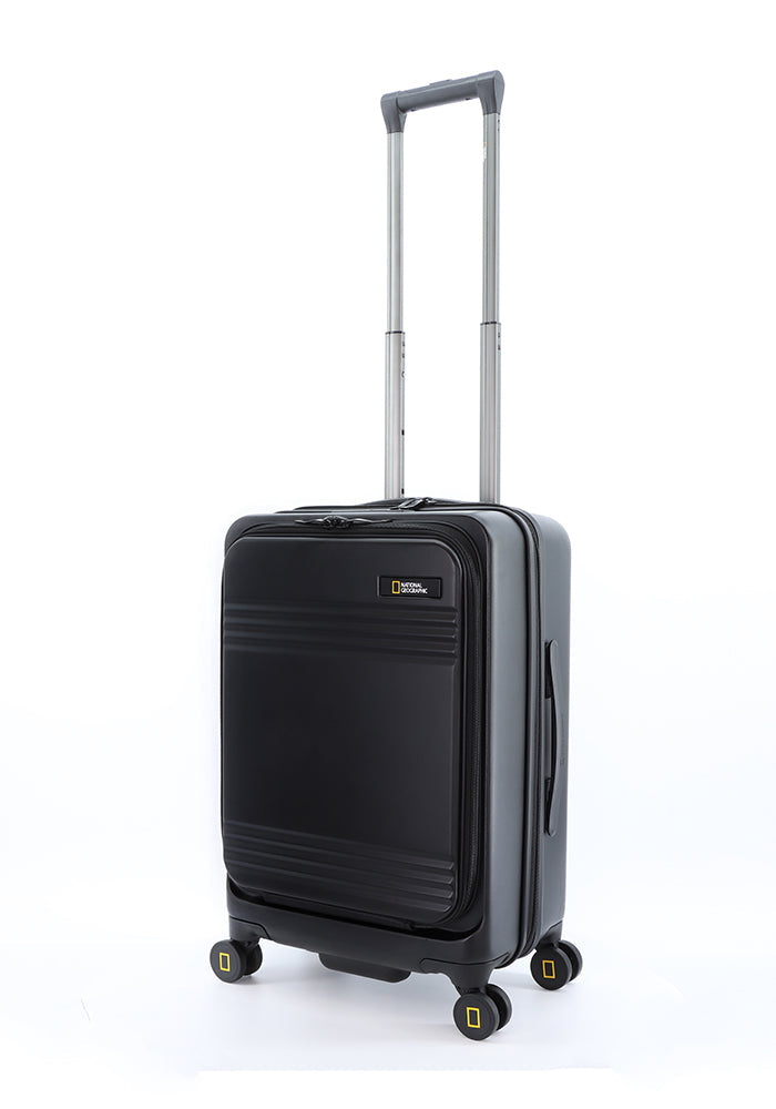 National Geographic - Lodge Handgepäck Hartschalenkoffer / Trolley / Reisekoffer - 55 cm - (Small) - Schwarz