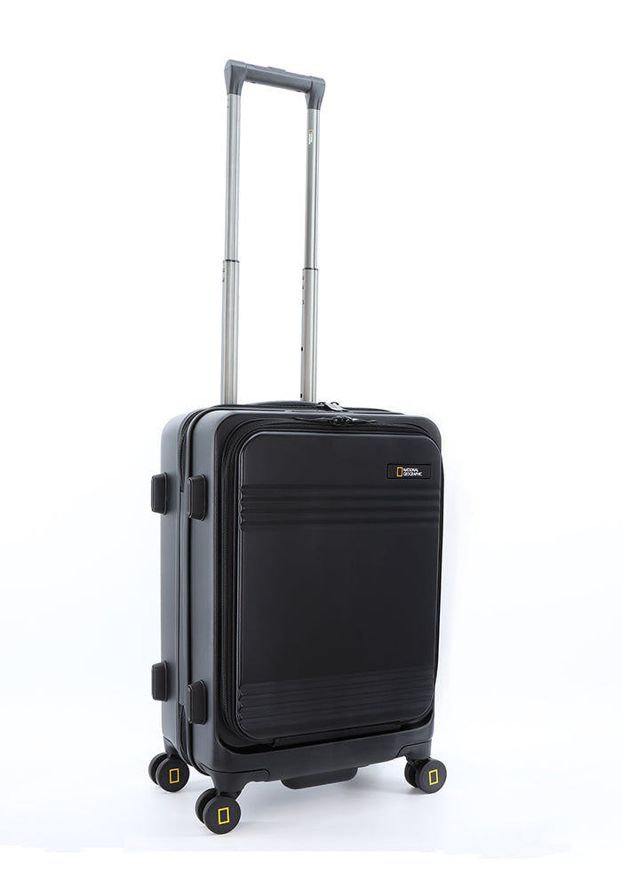 National Geographic - Lodge Handgepäck Hartschalenkoffer / Trolley / Reisekoffer - 55 cm - (Small) - Schwarz