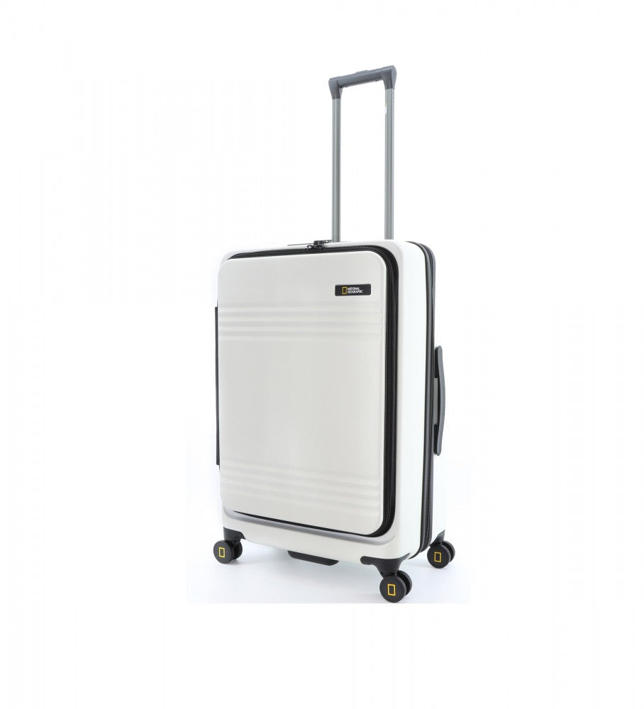 National Geographic - Lodge Hartschalenkoffer / Trolley / Reisekoffer - 67.8cm - (Medium) Weiss