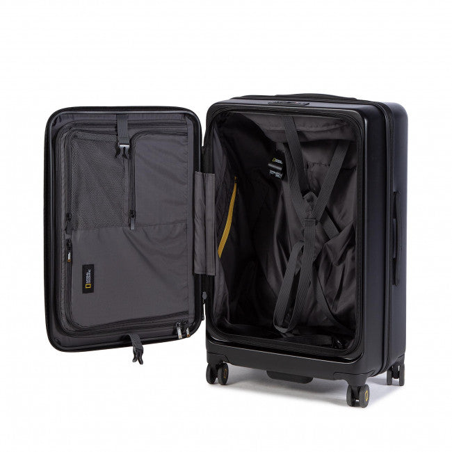 National Geographic - Lodge Hartschalenkoffer / Trolley / Reisekoffer - 67.8cm - (Medium) Schwarz