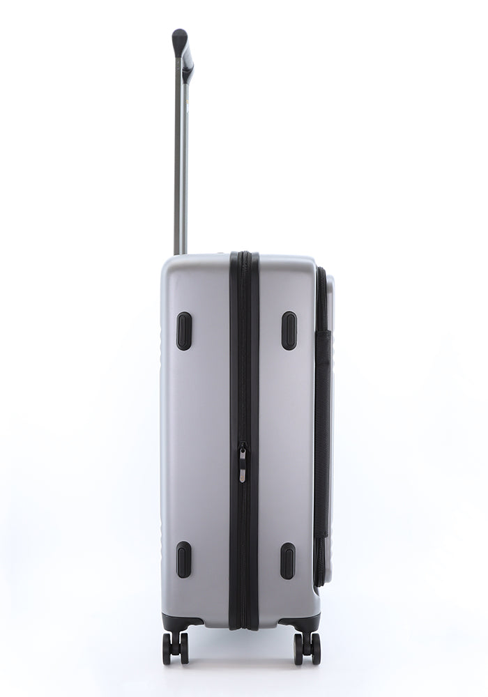 National Geographic - Lodge Hartschalenkoffer / Trolley / Reisekoffer - 67.8cm - (Medium) Silber