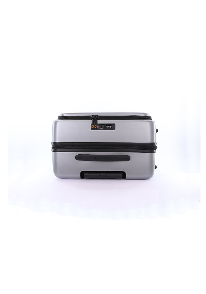 National Geographic - Lodge Hartschalenkoffer / Trolley / Reisekoffer - 67.8cm - (Medium) Silber