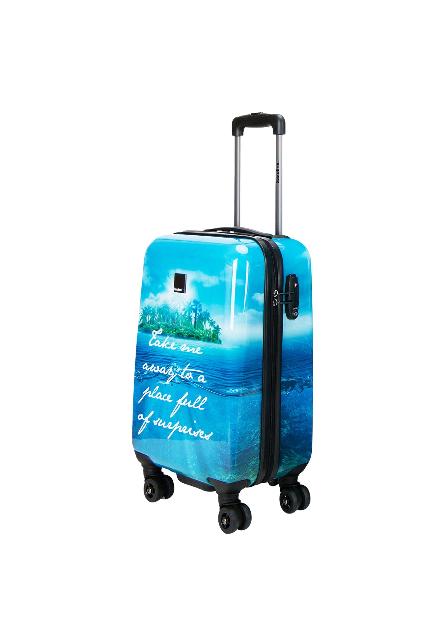 Saxoline Blue Island Handgepäck Hartschalenkoffer / Trolley / Reisekoffer (Small)