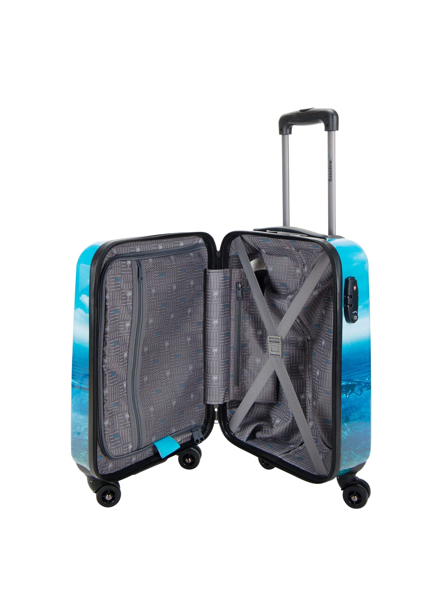 Saxoline Blue Island Handgepäck Hartschalenkoffer / Trolley / Reisekoffer (Small)