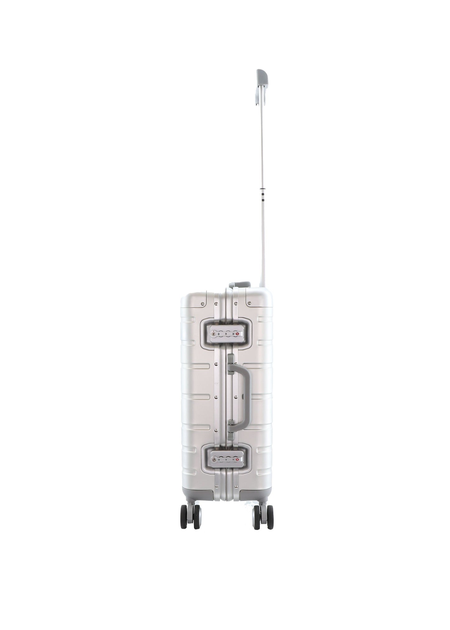 York - Aluminium Handgepäck Hartschalenkoffer / Trolley / Reisekoffer - 55cm - (Small)