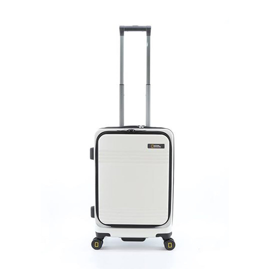 National Geographic - Lodge Handgepäck Hartschalenkoffer / Trolley / Reisekoffer - 55 cm - (Small) - Weiß