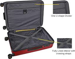 National Geographic - Canyon Hartschalenkoffer / Trolley / Reisekoffer - 77 cm - (Large) - Rot