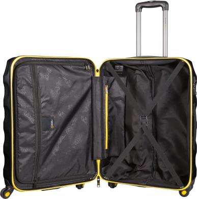 National Geographic - Arete Hartschalenkoffer / Trolley / Reisekoffer - 67cm - (Medium) Schwarz