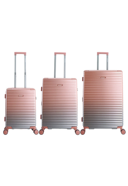 Saxoline Blue Elite Hartschalen-Kofferset / Trolley-Set / Reisekofferset - (S/M/L) Rosa